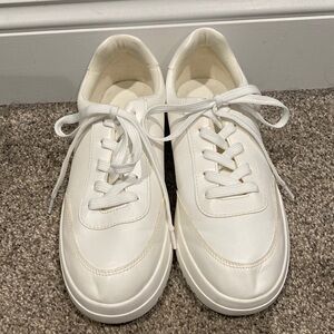 Divided by H&M Platform White Tennis Shoes - Size 8.5
